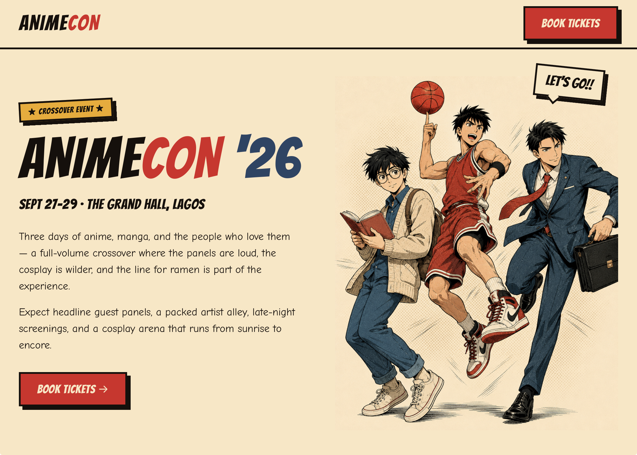 AnimeCon website preview