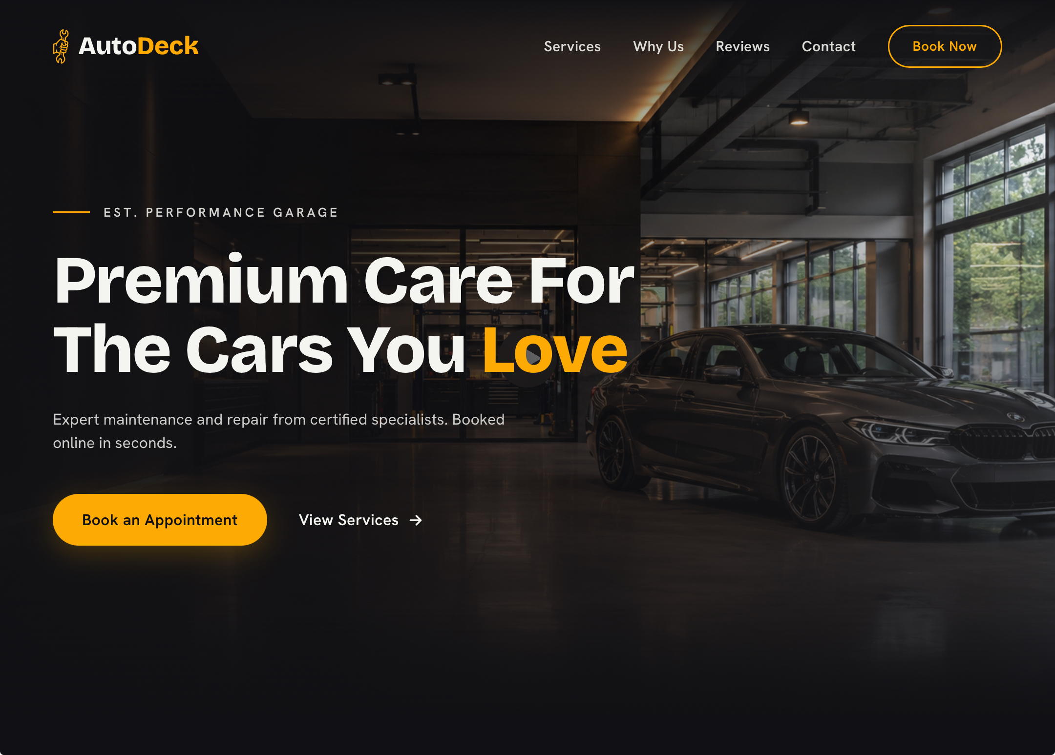 AutoDeck website preview